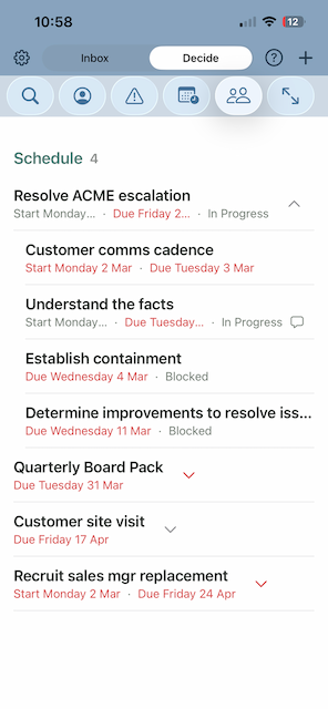 Decide view